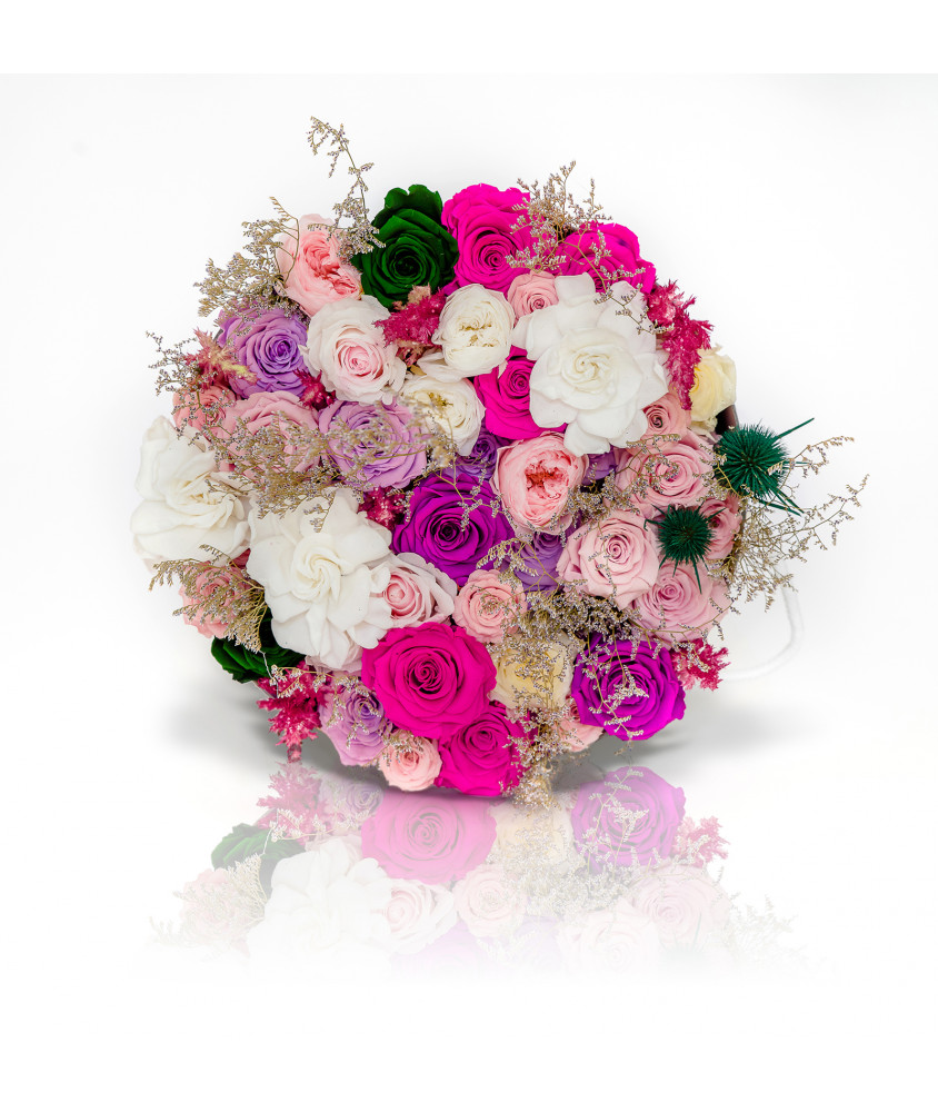 Flower Box con Fiori Stabilizzati - Idea regalo