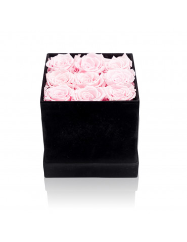 Cubo Con Rose Pink Stabilizzate