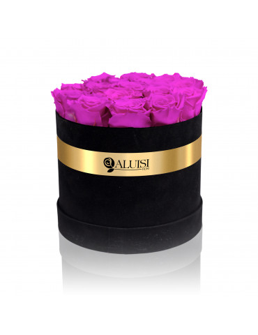 Flower Box con Rose Fucsia Stabilizzate