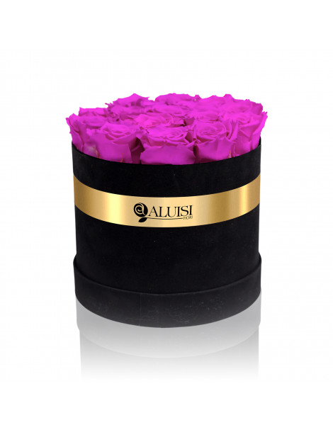 Flower Box con Rose Fucsia Stabilizzate