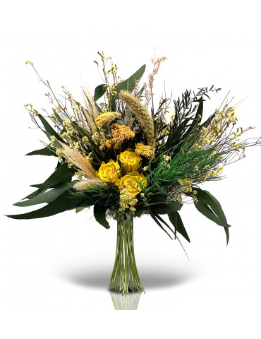 Fiori Stabilizzati Bouquet Giallo