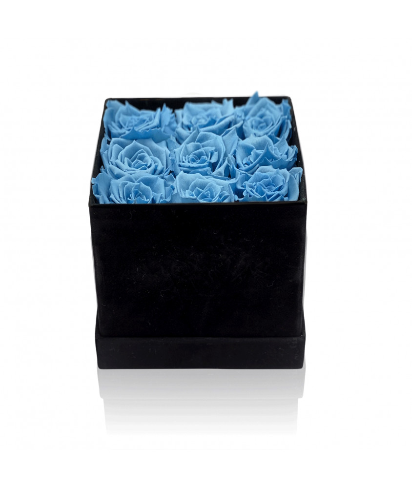 Box of Flower Light Blu