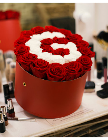 Flower Box Personalizzabile con Rose Stabilizzate