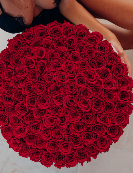 100 Rose Rosse Stabilizzate