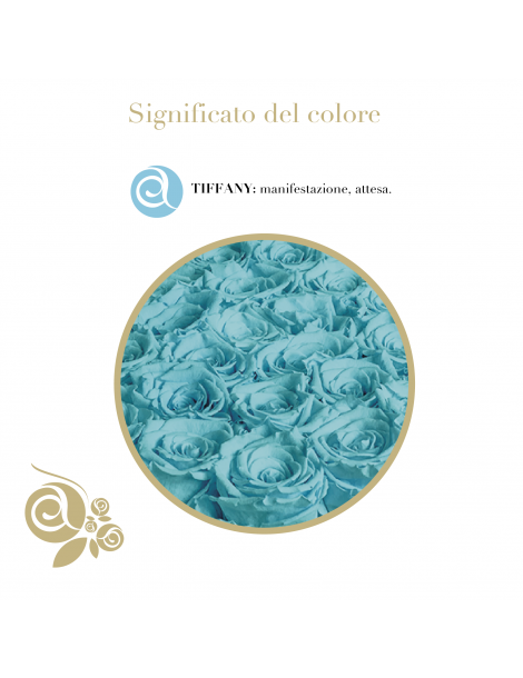 20 Rose Tiffany Stabilizzate