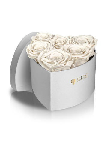 Cuore 6 Rose Bianche...