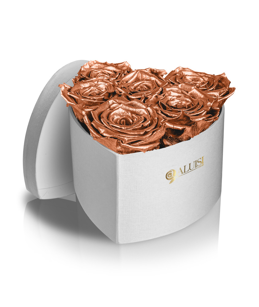 Cuore 6 Rose Rame Stabilizzate
