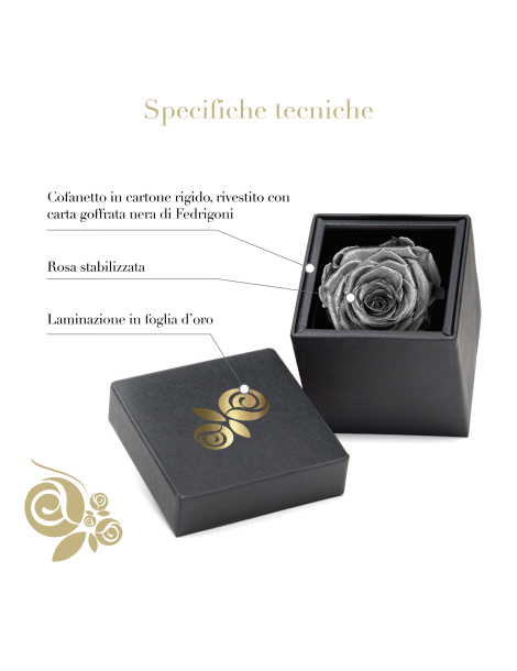 Rosa Stabilizzata Argento