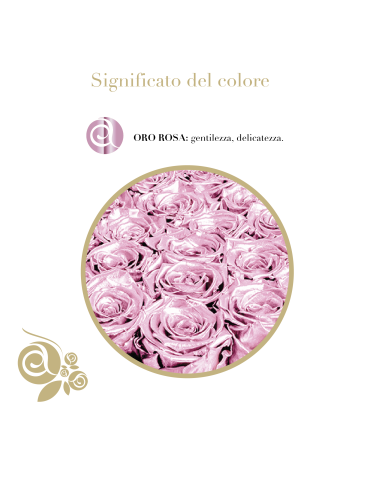 Rosa Stabilizzata Oro Rosa