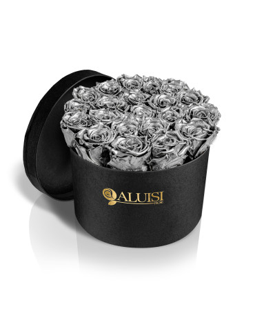 20 Rose Argento Stabilizzate