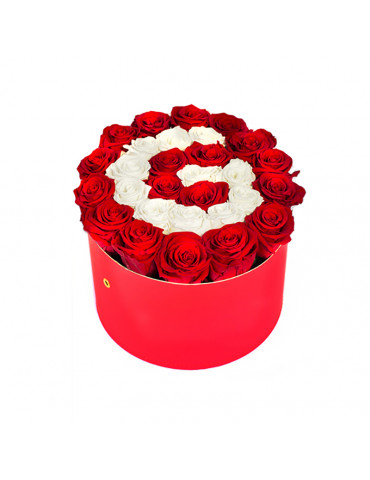 Flower Box Personalizzabile con Rose Stabilizzate