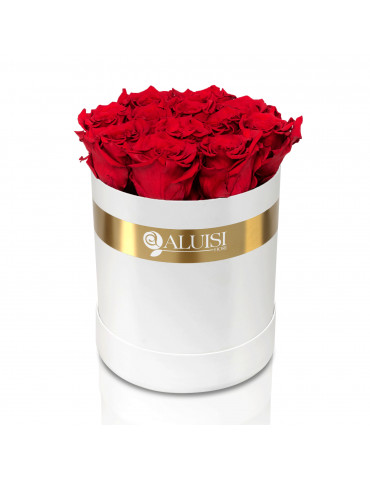 12 Rose Rosse Stabilizzate