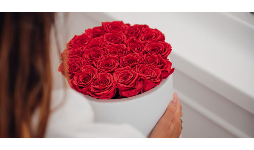 FILFEEL Rosa 24K Oro Reale Con Confezione – Fiore Eterno Per Sempre, Regalo Romantico Per Moglie, Fidanzata, Compleanno, Anniversario (Bianca)